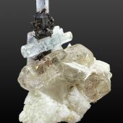 Topaz, beryl var. aquamarine, tourmaline TOP MINIATURE