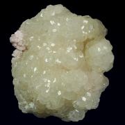 Calcite on Rhodochrosite