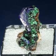 Azurite with Malachite