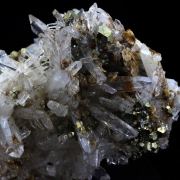 Siderite, Quartz, Pyrite.