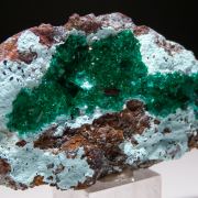 Dioptase on Chrysocolla