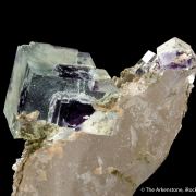 Fluorite on Quartz