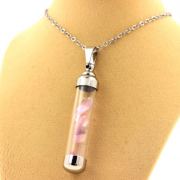 Raw Kunzite necklace.