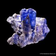 Tanzanite with blue Prehnite