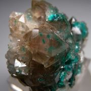 Dioptase in Quartz