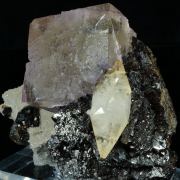 FLUORITE with CALCITE and SPHALERITE - Elmwood Mine, USA