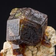 Andradite on Orthoclase