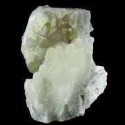 Fluorite on Quartz with Chalcedony