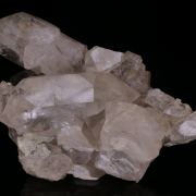 Pink FLUORITE on QUARTZ - Massif du Mont-Blanc, France