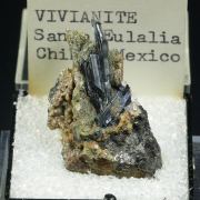 Vivianite with Siderite and Pyrite