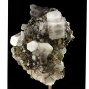 Calcite, Pyrite, Fluorite.