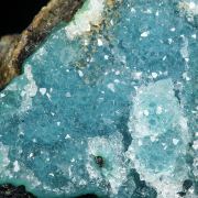 Chrysocolla with Quartz druze