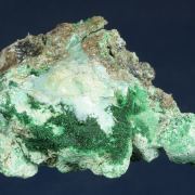 Quartz with Malachite