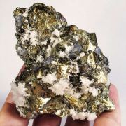 Chalcopyrite, Galena and Quartz