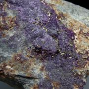 Calaverite with Fluorite