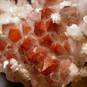 Calcite & Dolomite on Quartz with Hematite