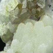 Fluorite on Quartz with Chalcedony