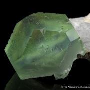 Fluorite (phantom) with Calcite