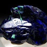 Azurite with Malachite