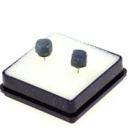 Raw Sapphire earrings. 11.21 ct.