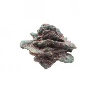 Copper pseudomorph after Azurite (Copper Rose) with Malachite