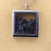 Raw Kyanite necklace.