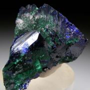 Azurite with Malachite