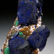 Azurite with Malachite