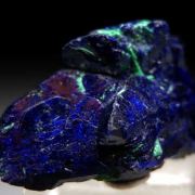 Azurite with Malachite