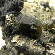 Pyrite (replacing Siderite) with Siderite and Stannite