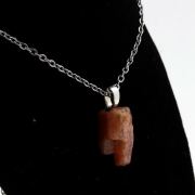 Raw Oregon Sunstone necklace. 15.36 ct.