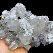 Arsenopyrite, fluorite, chalcopyrite, quartz