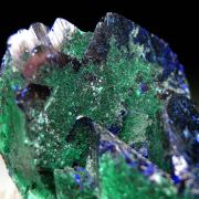 Azurite with Malachite