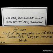 Silver with Calcite