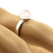 Silver Plated Kunzite Ring. 8.64 ct.