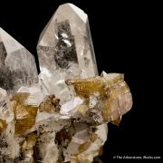 Siderite on Quartz, with Cubanite & Pyrrhotite