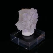 YTTROFLUORITE on GYPSUM - Qinglong Mine (Dachang Mine), Qinglong, Qianxinan, Guizhou, China