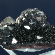 Quartz on Hematite with Dolomite