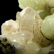 Prehnite finger cast after Anhydrite with Calcite