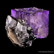 Fluorite on Sphalerite