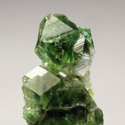 gem GARNET var. GROSSULAR with GREEN CHROMIAN PHANTOMS, DIOPSIDE