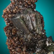 Ludlamite  on Siderite