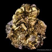 Pyrite on Arsenopyrite