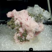 Rhodochrosite with Flourite and Pyrite