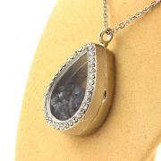 Raw Sapphire necklace.