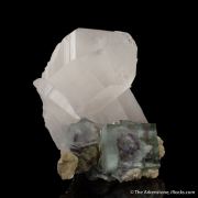 Fluorite on Quartz with Muscovite