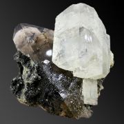 Albite, smoky quartz POLAND