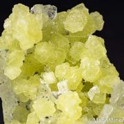 Prehnite with Calcite, Tanzanite