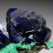 Azurite on Malachite