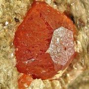 Spessartine Garnet in Mica Schist